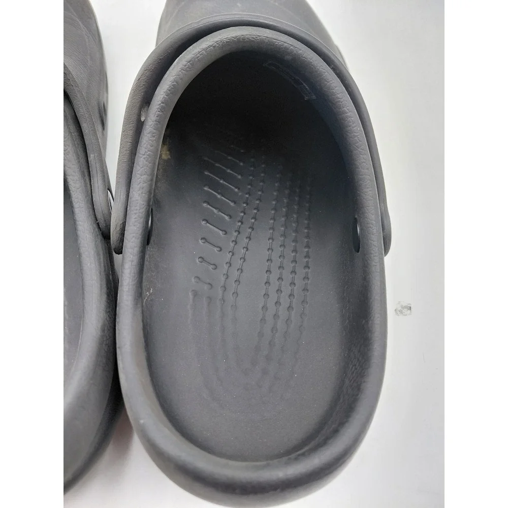 Crocs Bistro Clog Black Slip Resistant Work Shoes Mens 10 Womens 12 10075-001